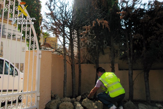 La Guardia Civil detiene a un pirómano dedicado a prender fuego a vehículos y viviendas de Águilas 