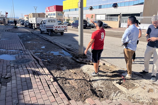 Águilas registró un acumulado de 38 litros en media hora durante la madrugada de ayer