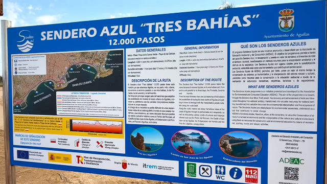 Águilas culmina con éxito el proyecto del Sendero Azul “12.000 Pasos Tres Bahías”