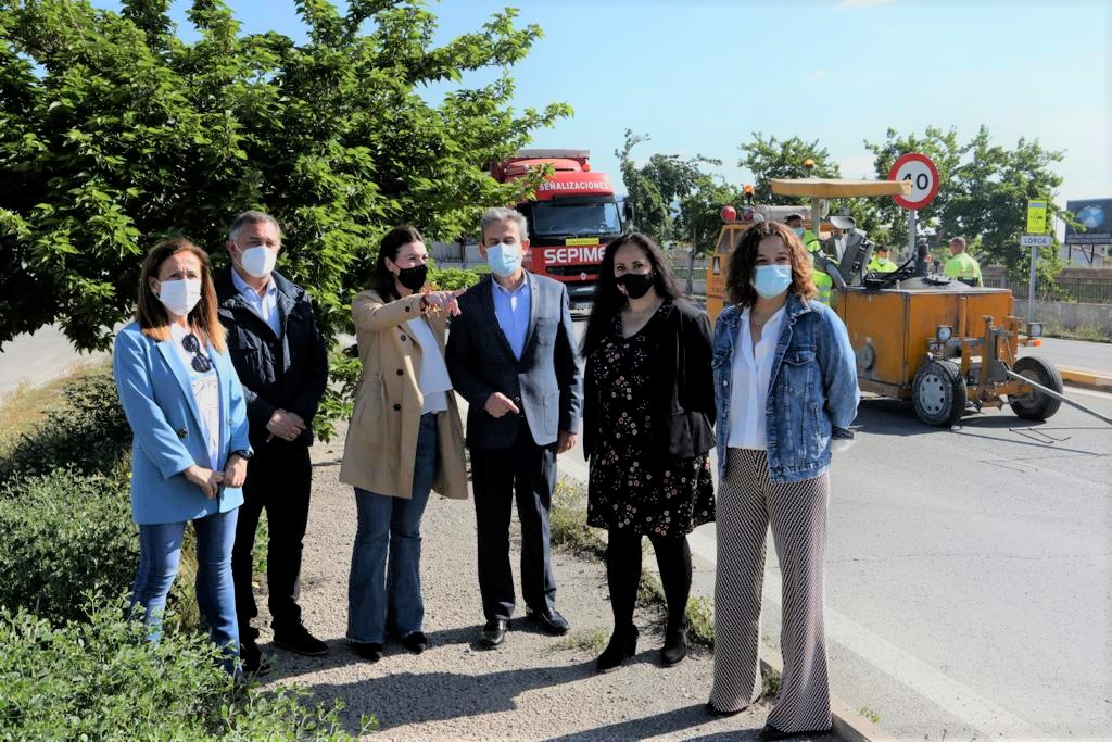 Avanzan las obras para mejorar la seguridad vial de carretera que conecta Lorca con Águilas