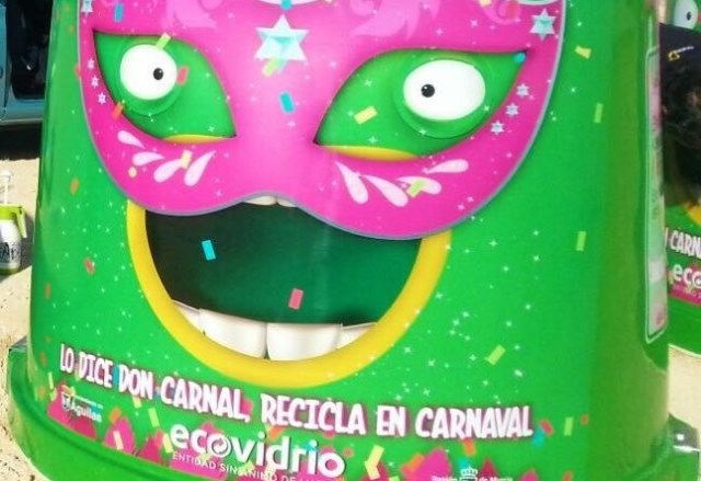  Mañana arranca en Águilas la campaña ‘Lo dice Don Carnal, recicla vidrio en Carnaval’