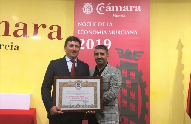 HosteÁguilas galardonada por la Cámara de Comercio de Murcia en la gala de los premios Mercurio 