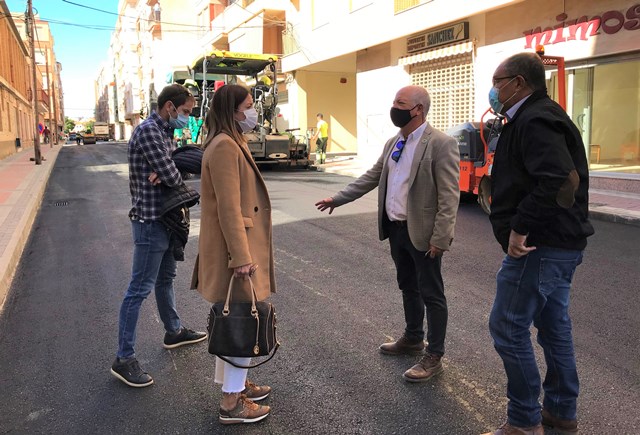 Las obras de remodelación de la calle Fuensanta entran en su fase final