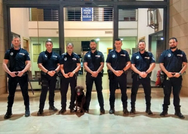 La Policía Local pone en marcha la Unidad Canina Antidrogas en Águilas 