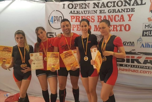 Buenos resultados para los deportistas aguileños en el I Open Nacional de Press Banca y Peso Muerto