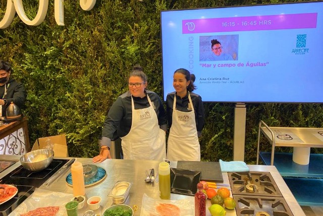  Ana Cristina Ruz y Juan Francisco Paredes promocionan Águilas en San Sebastián Gastronomika