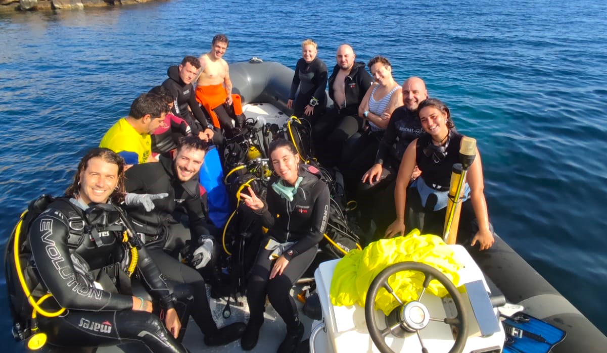 El club aguileño de buceo Estela se suma a la V Macro Limpieza de Fondos Marinos de la Región de Murcia
