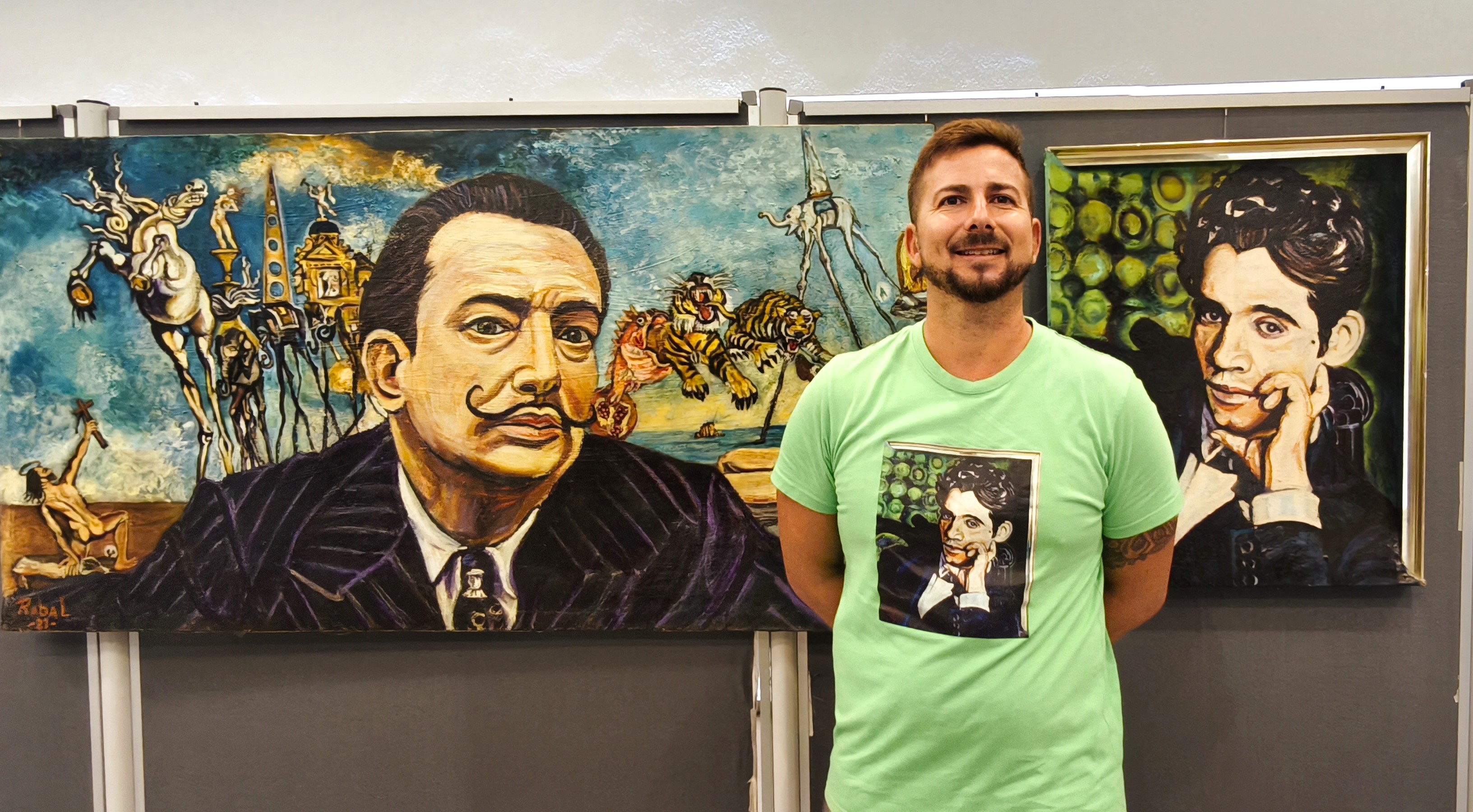 El artista aguileño Pedro Juan Rabal inaugura "Ecos del 27: Regeneración pictórica y poética", un gran homenaje visual a la Edad de Plata en Rojales