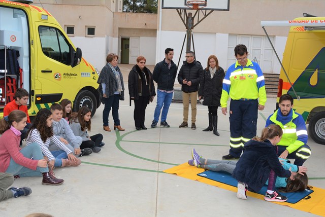 Escolares de  Águilas participan en un estudio para demostrar la idoneidad de incluir primeros auxilios en la enseñanza reglada