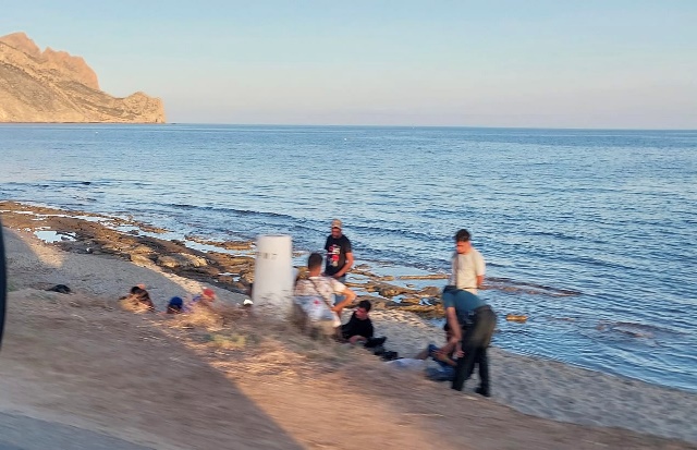 Varias decenas de inmigrantes han llegado a aguas de Águilas en las últimas 72 horas