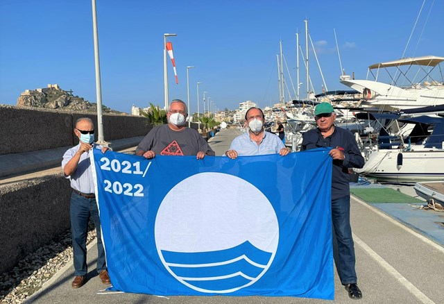 El Club Náutico de Águilas cumple 28 años consecutivos con la certificación de Bandera Azul 