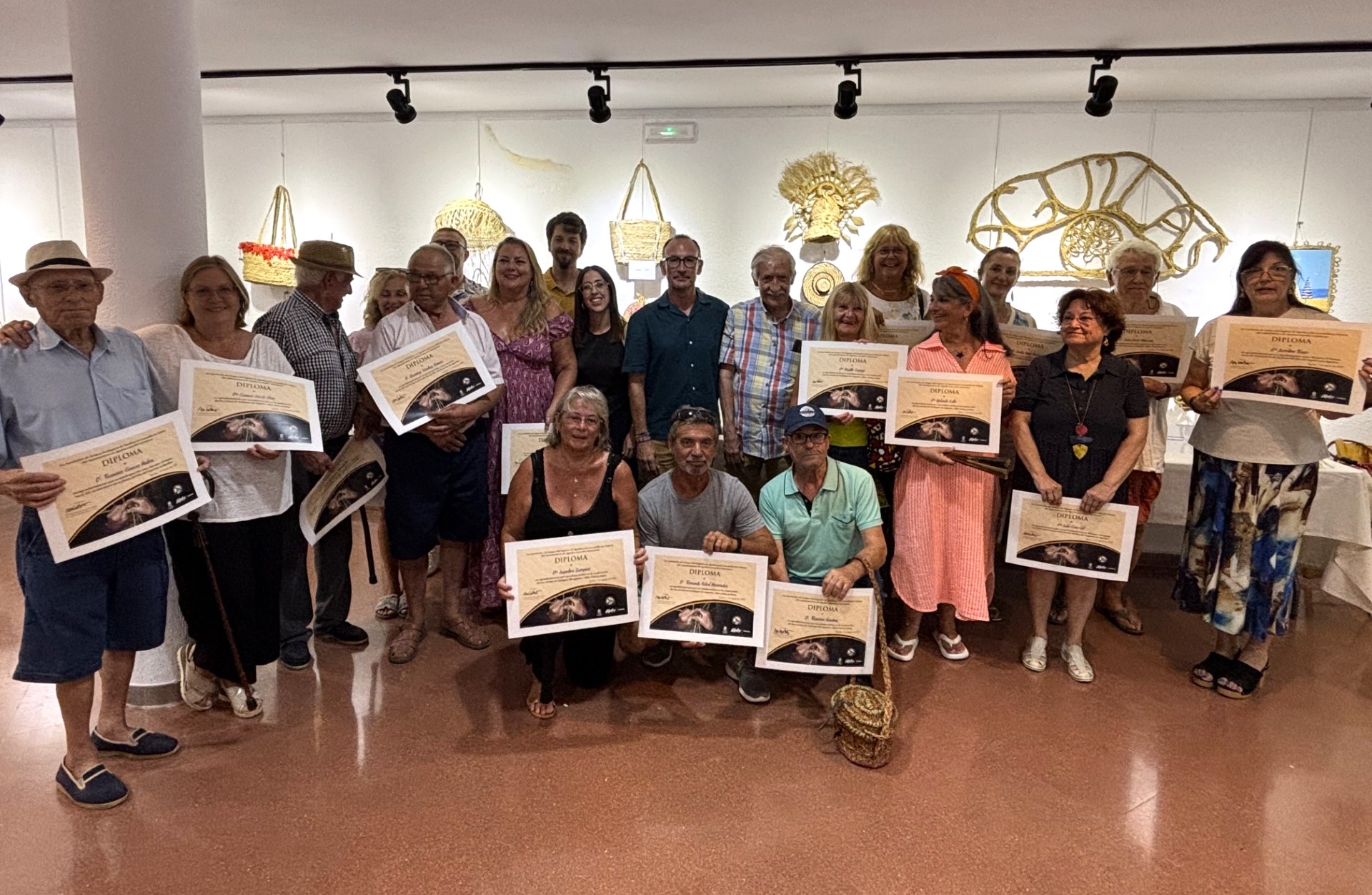 La Casa de la Cultura de Águilas acoge una muestra de trabajos de esparto