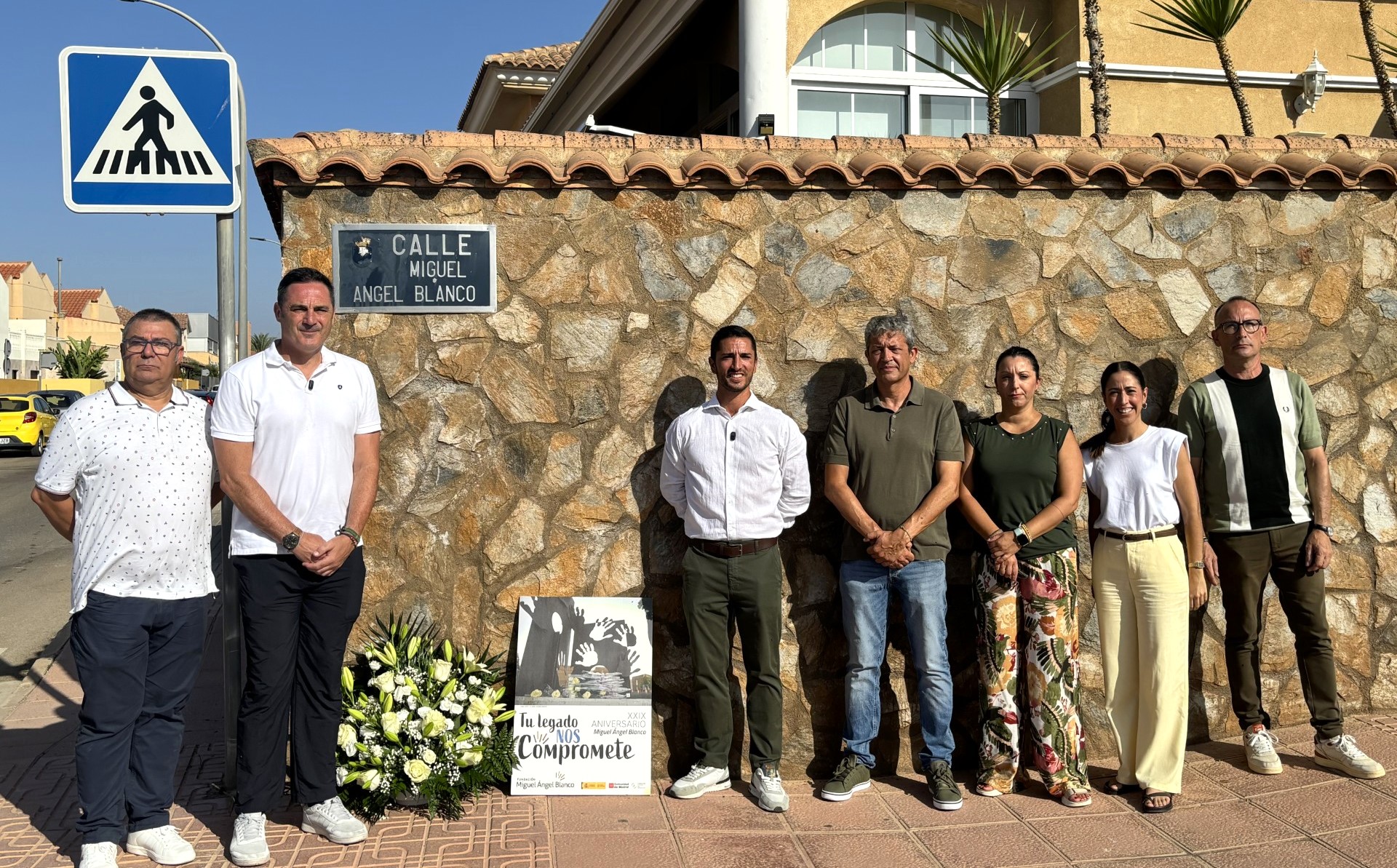 Águilas rinde homenaje a Miguel Ángel Blanco cuando se cumplen veintinueve anos de su asesinato