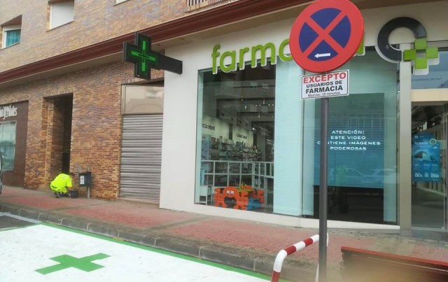 Las farmacias de Águilas contarán con plaza de estacionamiento rápido para clientes